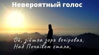 ОЙ ЗІЙШЛА ЗОРЯ|Невероятно красивый голос|Почаев