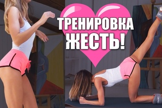 Растяжка с НУЛЯ. Жестокая ТРЕНИРОВКА дома на жиросжигание.