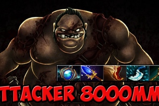 Attacker Pudge Match Making Ranked 8000 MMR
