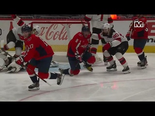 Alex Ovechkin gets an assist on Strome's goal vs Devils (12 oct 2024)