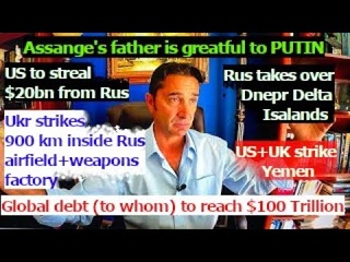 US steals from Rus. Global Debt to Surpass $100 Trillion. BRICS bank destroys IMF+WB. US vs Telegram