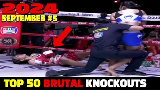 Top 50 Savage Knockouts September 2024 #5 (MMAMuay ThaiBoxingKun Khmer)
