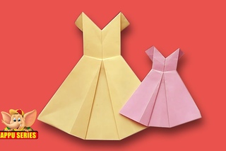How to make a Pretty Dress - Origami