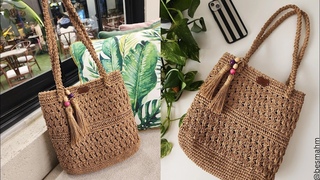 DIY Crochet Casual Summer Shoulder Bag Tutorial | Handmade Everyday Carry