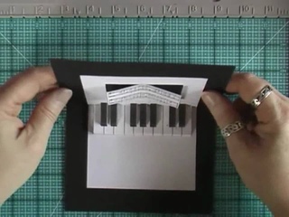 Pop-Up Card with Piano Keyboard