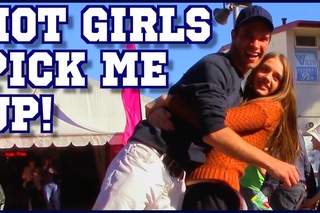 Cute Girls ’Pick’ Me Up For Money