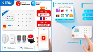 Беспроводная GSM WiFi охранная сигнализация KERUI W18 Wireless Burglar Alarm