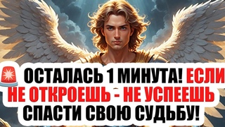 ПОСЛАНИЕ БОГА! Михаил говорит: осталась 1 минута  твоя судьба может висеть на волоске!