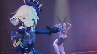 Furina, Arlecchino - DoodleGenshin Impact MMD #furina #arlecchino