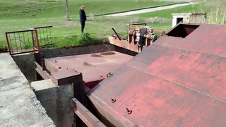 Совхоз Ала- Тоо. Место установки водяного насоса Гидротаран Рогозина .   1 место.