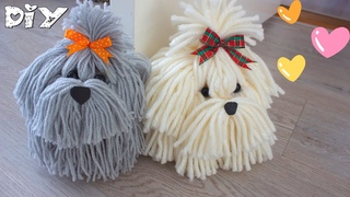 DIY: Cmo hacer PERRITOS de lana PASO a PASO | Manualidades divertidas