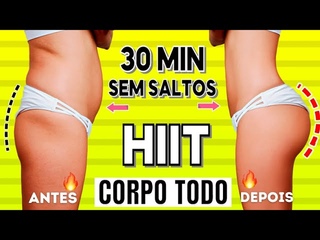 30 Min Para Perder BARRIGA e Esculpir PERNAS e GLTEOS Treino Cardio Hiit Para Iniciantes