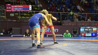 Qual. WW - 55 kg: S. MATTSSON (SWE) v. E. NIKOLOVA (BUL)