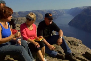 Preikestolen (Pulpit Rock ) Lysefjord  Stavanger Norway
