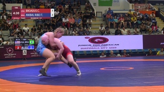 Round 1 WW - 65 kg: C. BROADUS (USA) v. T. ANIBAL RIBEI (BRA)