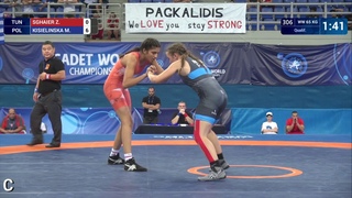 Qual. WW - 65 kg: M. KISIELINSKA (POL) df. Z. SGHAIER (TUN) by VFA, 9-0